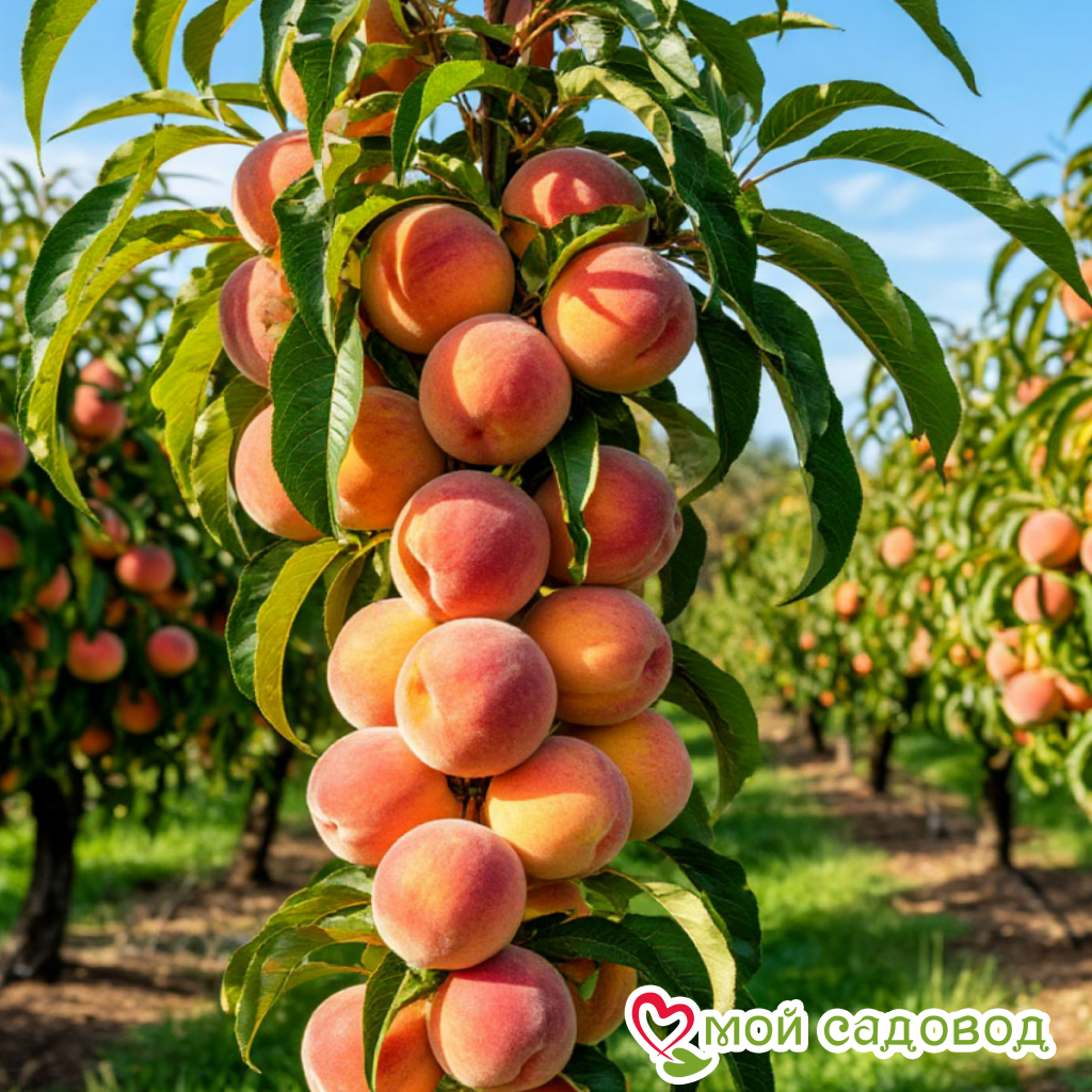 Персик плакучий колонновидный